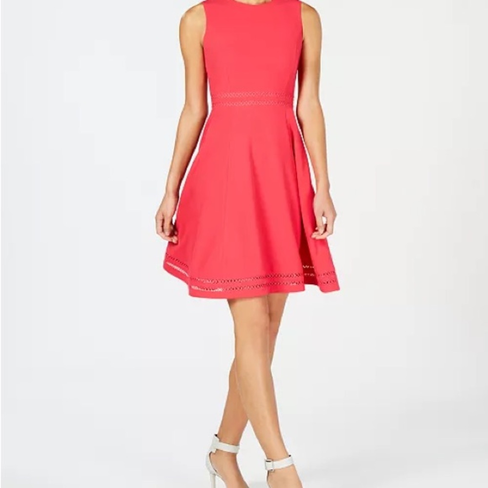 Calvin Klein
Illusion-Trim Fit & Flare Dress Size 10 Brand New w/o tags